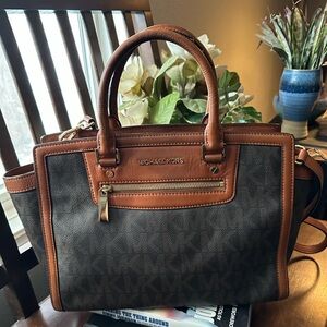 Michael Kors Selma Satchel with Signature Logo